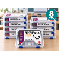 Elektrinės grandinės - 8 vnt pradedančiųjų klasės rinkinys
